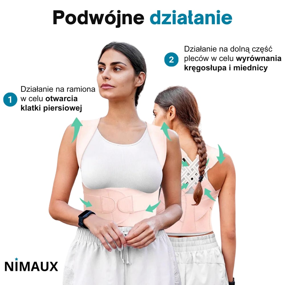 PostawaPro® - Korektor postawy łagodzący ból pleców