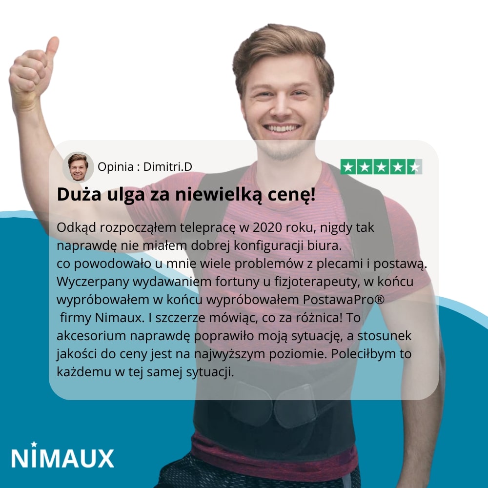PostawaPro® - Korektor postawy łagodzący ból pleców